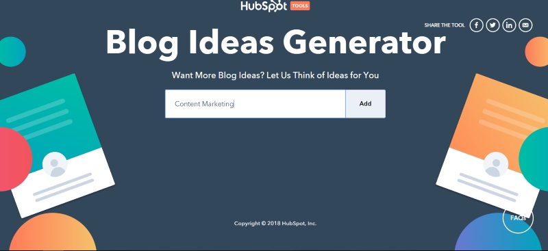 Hubspot Blog Ideas Generator