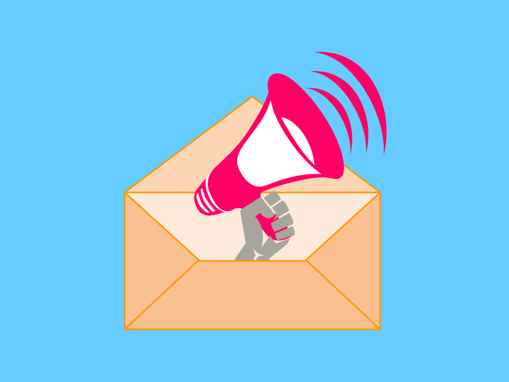 Email marketing illustration