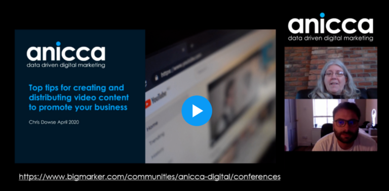 Top tips for creating and distributing video content to promote your business (April 17th)
