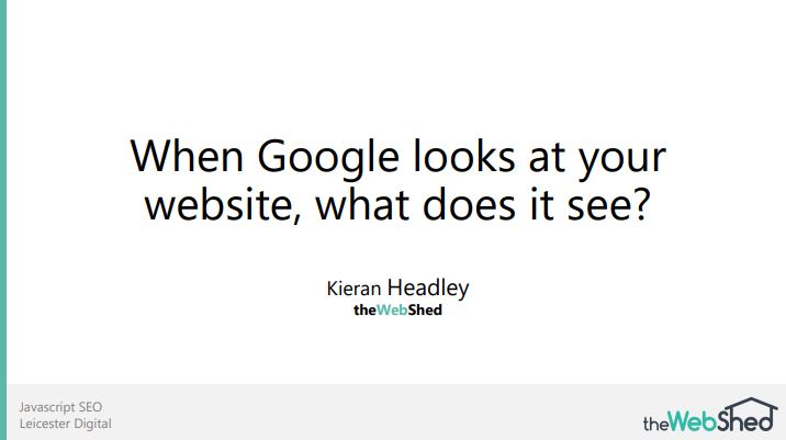 When Google looks at your website, what does it see?