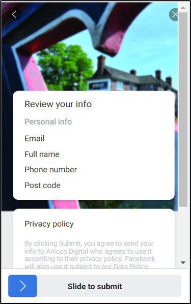 Review your info