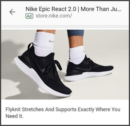 Google Tests Large Search Ads Nike Example