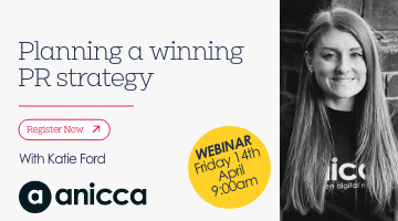 Planning a winning PR strategy (Friday 14th April 9:00am – 10:00am)