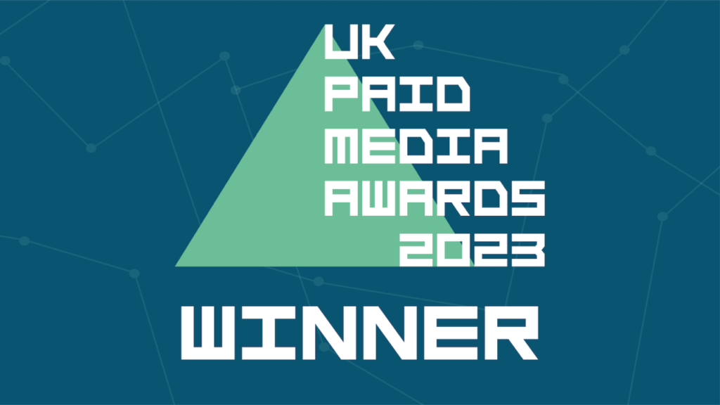 UK Paid Media Awards 2023 winner