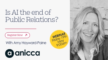 Is AI the end of Public Relations? (Friday 19th May 9:00am – 10:00am)