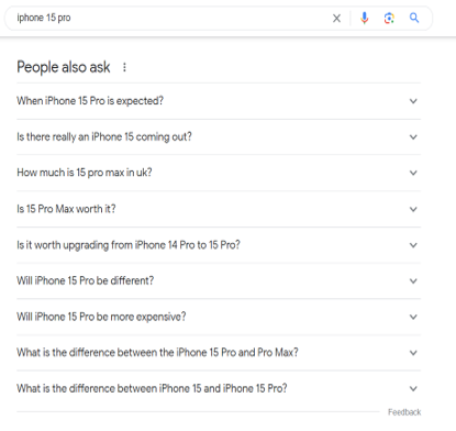 Google's People Also Ask Box