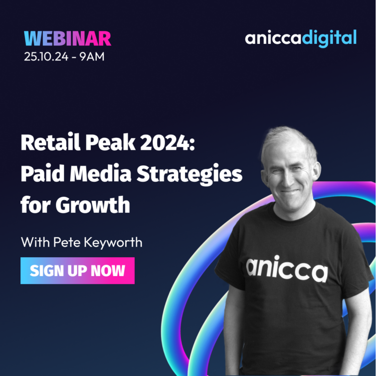 Retail Peak 2024 – Paid Media Strategies for Growth (Friday October 25th 9:00am – 10:30am)