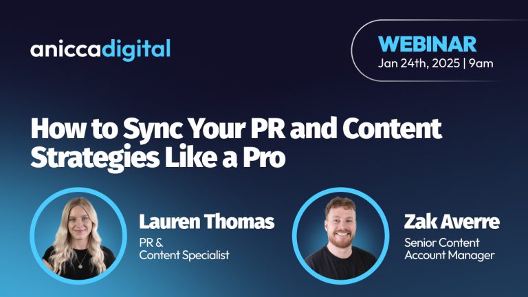 How to Sync Your PR and Content Strategies Like a Pro (24th January 09:00-10:00 AM)