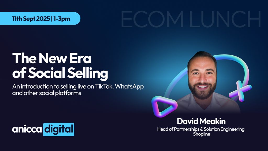 In-Person Leicester Ecommerce Lunch (The new Era in Social Selling)  – 11th Sept. 25 (1-3pm), Middletons, Leicester