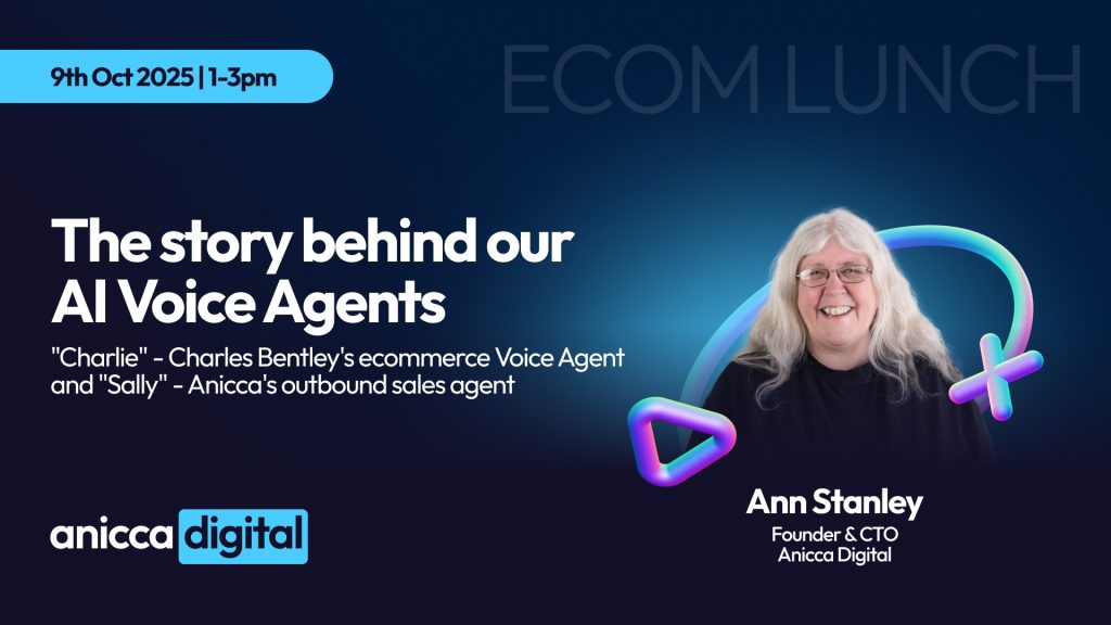 In-person VIP Leicester Ecommerce Lunch (Hear the story behind our Voice Agents) – 9th October 25 (1-3pm), Middletons, Leicester