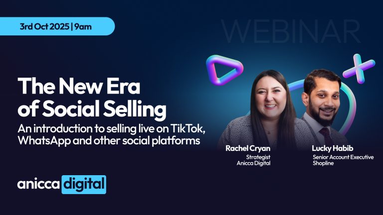 The New Era of Social Selling – An introduction to selling live on TikTok, WhatsApp and other social platforms (Friday 3rd October 09:00 – 10:00AM)