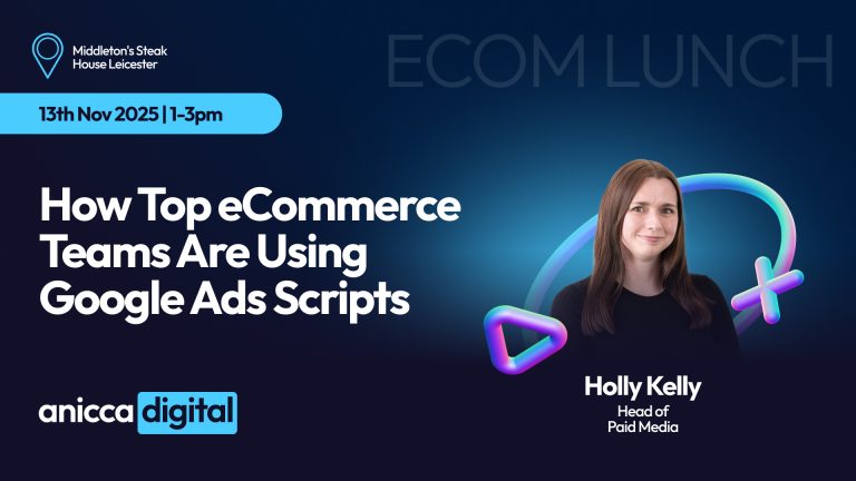 In-person VIP Leicester Ecommerce Lunch (How Top eCommerce Teams are using Google Ads Scripts) – 13th November 25 (1-3pm), Middletons, Leicester