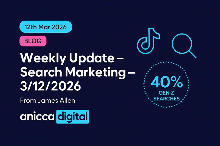 Weekly Update – Search Marketing – March 12th 2026
