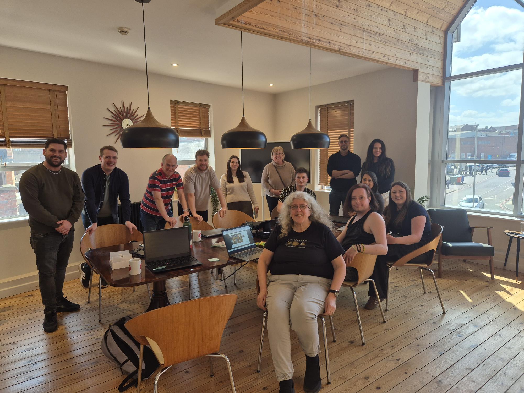 The Anicca team in the new Leicester office