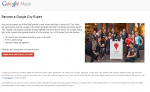 Google City Expert Program