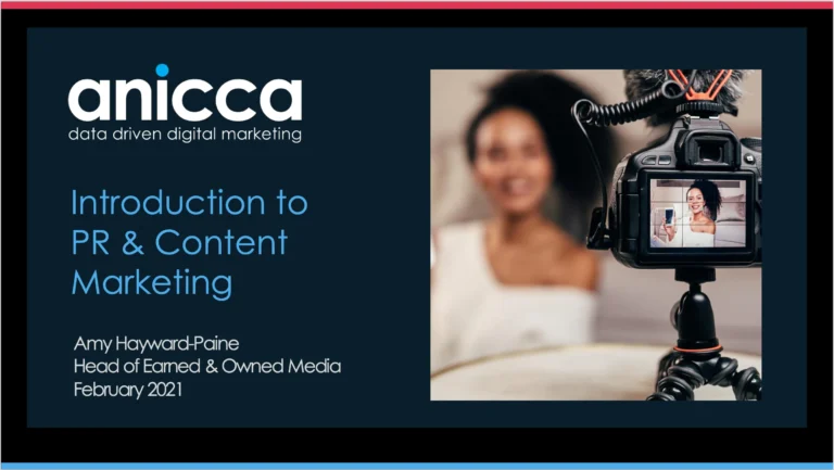 Leicester Digital Live #AskAnicca: Introduction to PR & Content Marketing