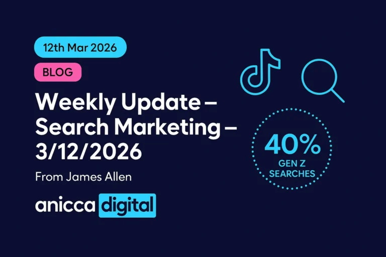 Weekly Update – Search Marketing – March 12th 2026