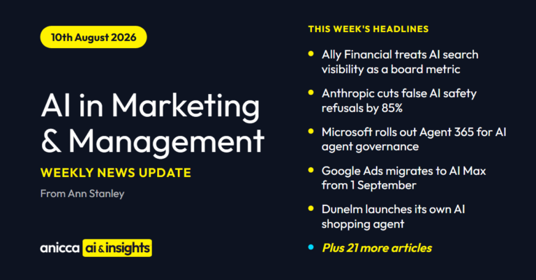 This Week in AI in Marketing & Management (10th Aug 26)