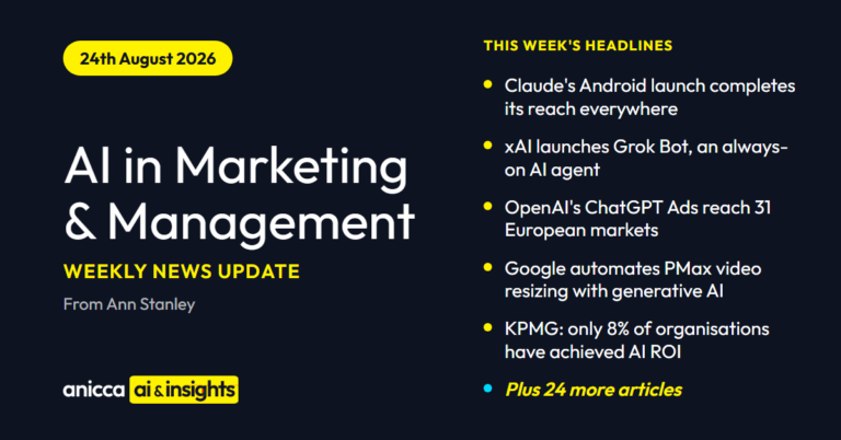 This Week in AI in Marketing & Management (24th Aug 26)