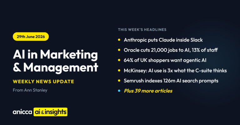 This Week in AI in Marketing & Management (29th Jun 26)