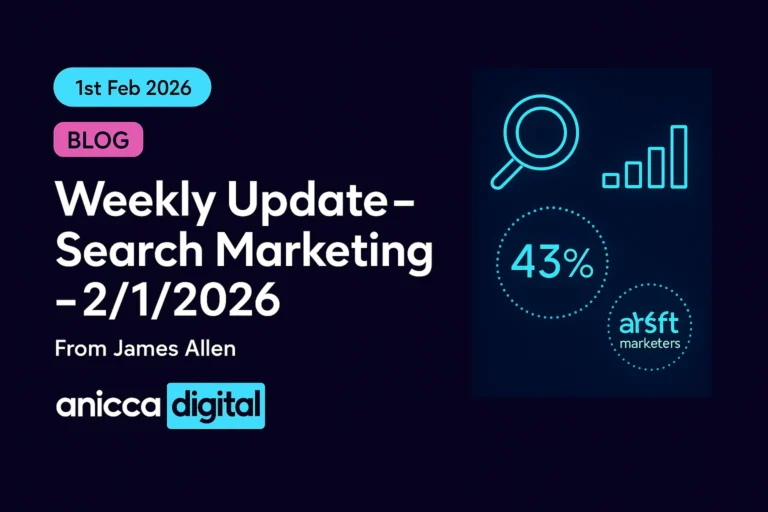 Weekly Update – Search Marketing – 1st February 2026