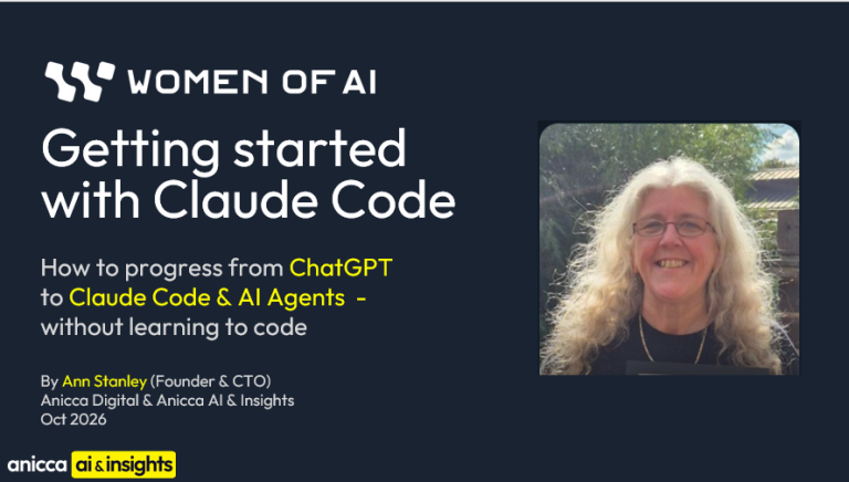 Women of AI - Getting started with Claude Code